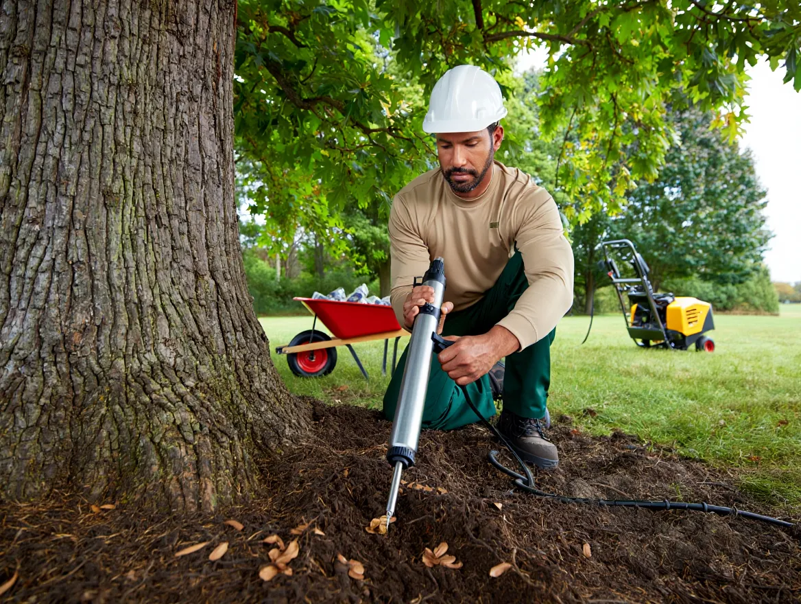 Bodembehandeling voor boomgezondheid